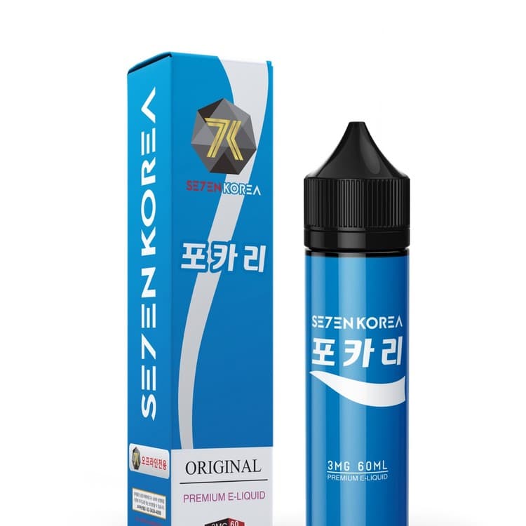 세븐코리아 포카리 폐호흡 액상 nic 3mg - 60ml 메인